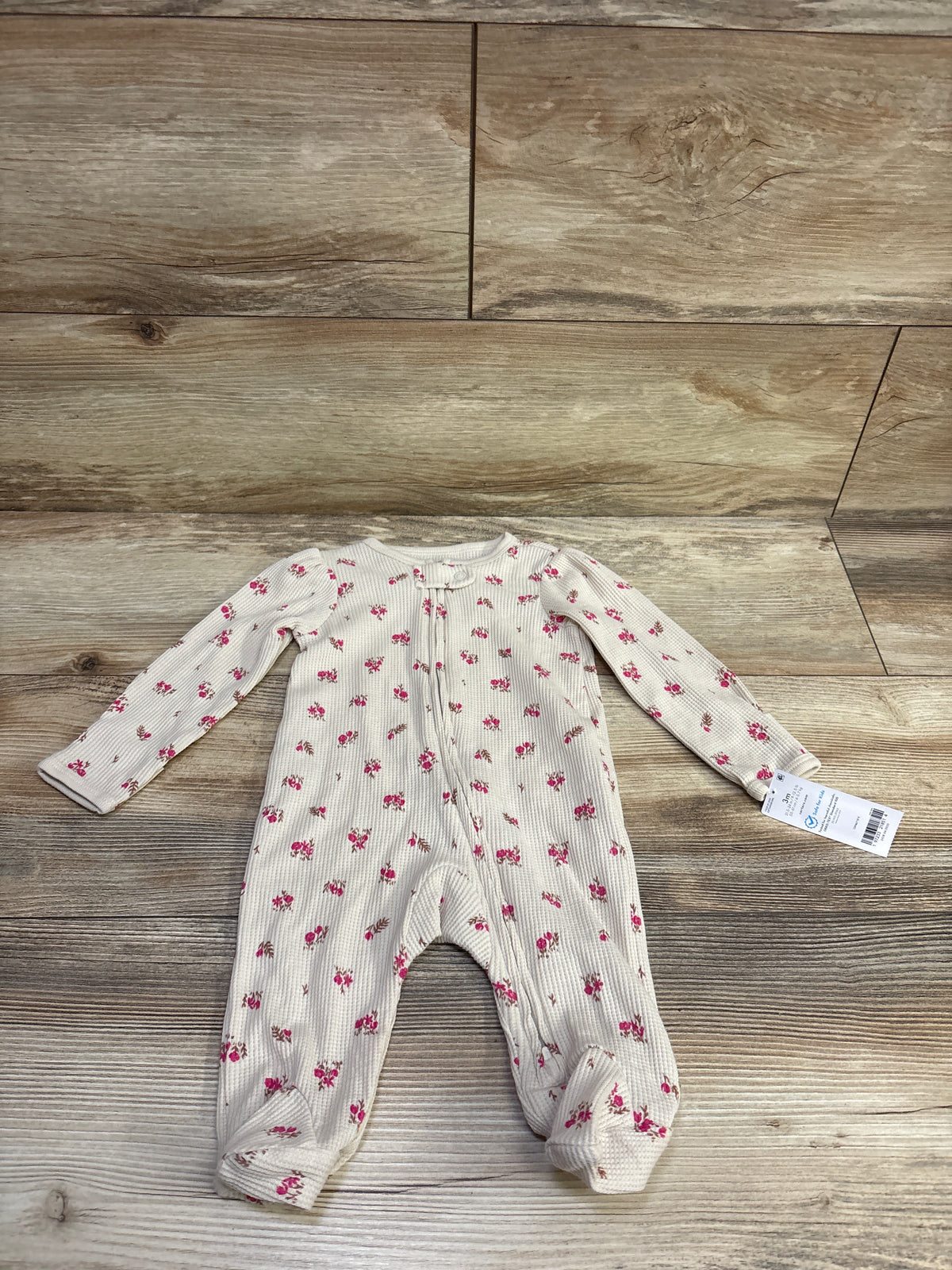 NEW Carter's Waffle Knit Sleeper Beige sz 3m