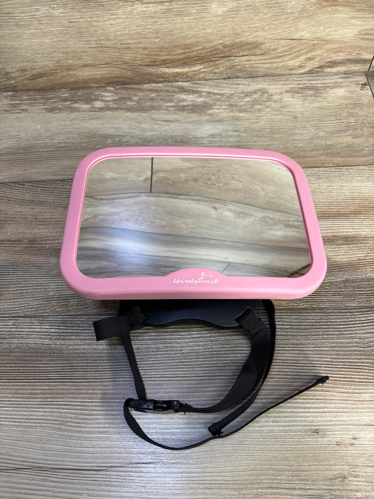 Life's Most Precious Gift Baby Car Mirror Pink