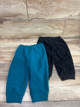 Simple Joys 2pk Fleece Joggers Black/Teal sz 24m
