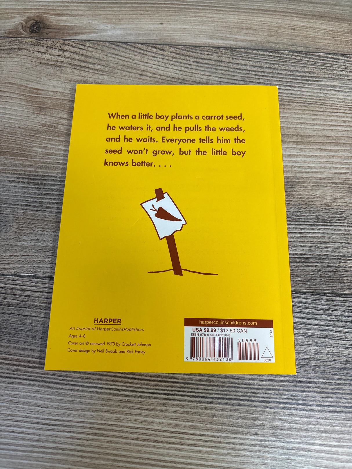 The Carrot Seed: 75th Anniversary Paperback Book - Me n Mommy To Be