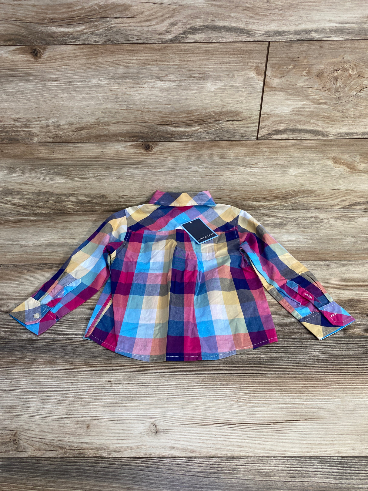 NEW Andy & Evan Plaid Button Down Shirt sz 3T