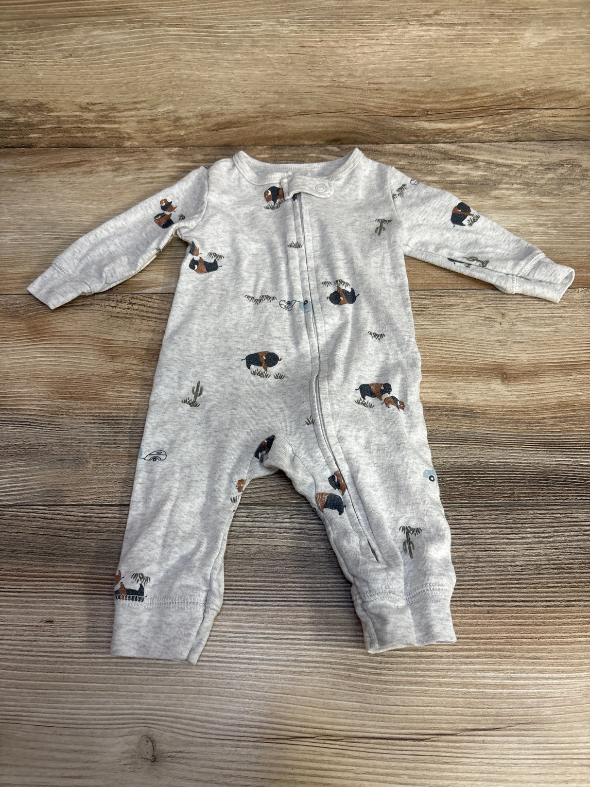 Carter's Footless Sleeper Grey sz 3m - Me n Mommy To Be