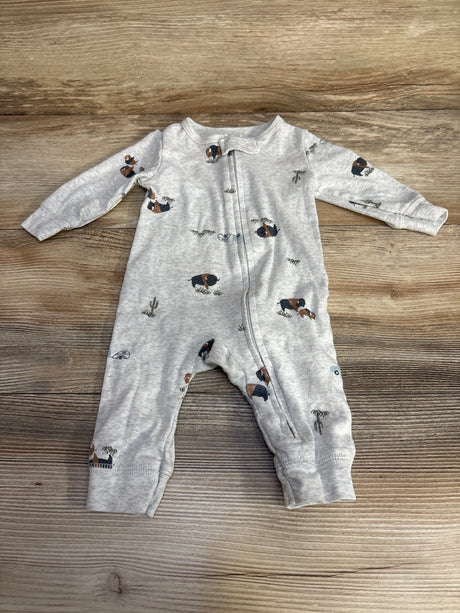 Carter's Footless Sleeper Grey sz 3m - Me n Mommy To Be