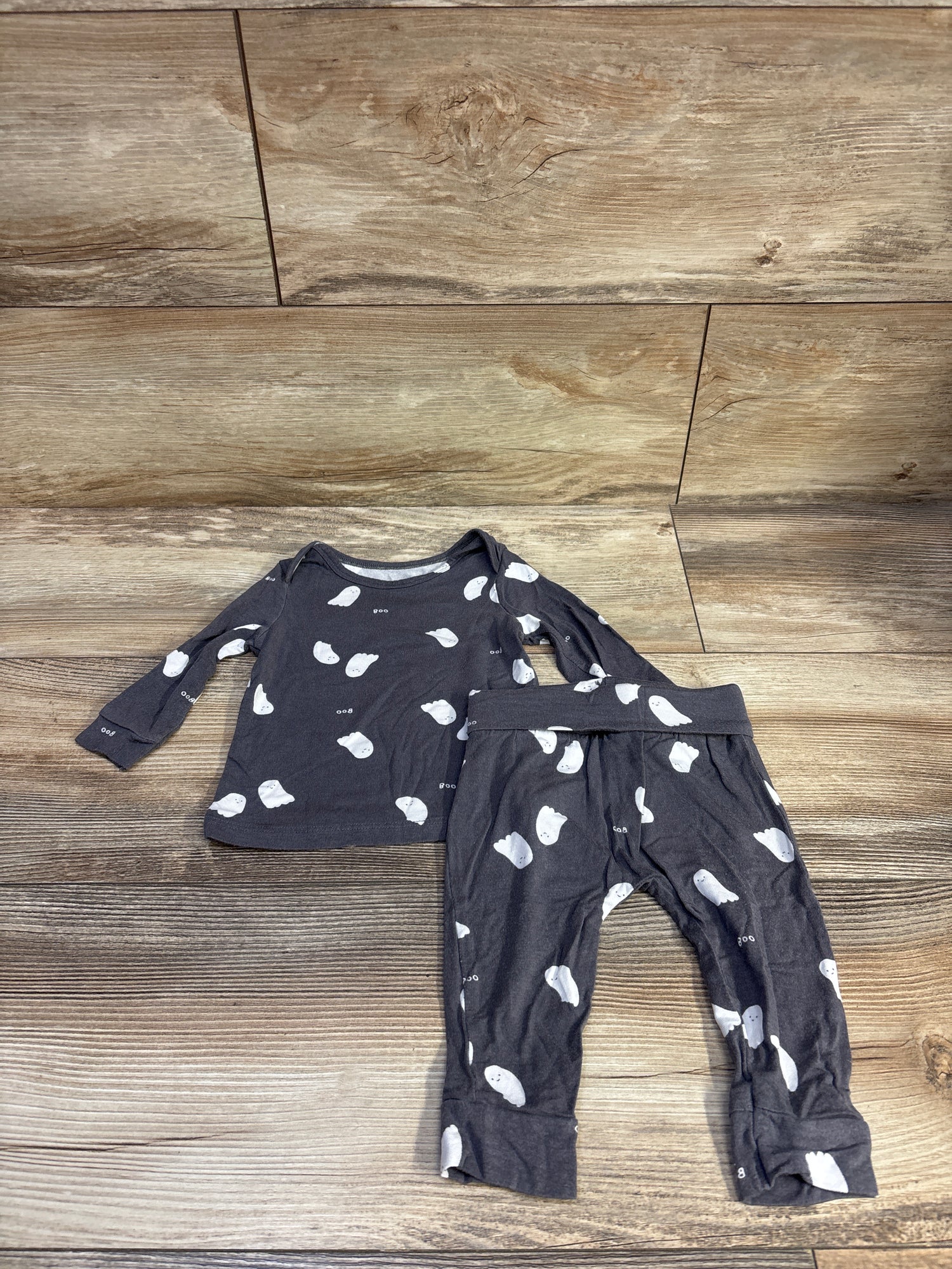 Just One You PurelySoft 2pc Ghost Shirt & Pants Set Grey sz 6m