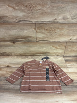 NEW Modern Moments Striped Shirt Brown sz 18m