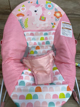 Bright Starts Pink Fancy Fantasy Unicorn Vibrating Bouncer