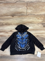 NEW Marvel Full Zip Black Panther Jacket Black sz 2T