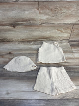 Sterling Baby 3pc Gauze Short Set Beige sz 6m