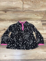 OshKosh 1/4 Zip Star Print Fleece Pullover Sweatshirt Grey sz 5T