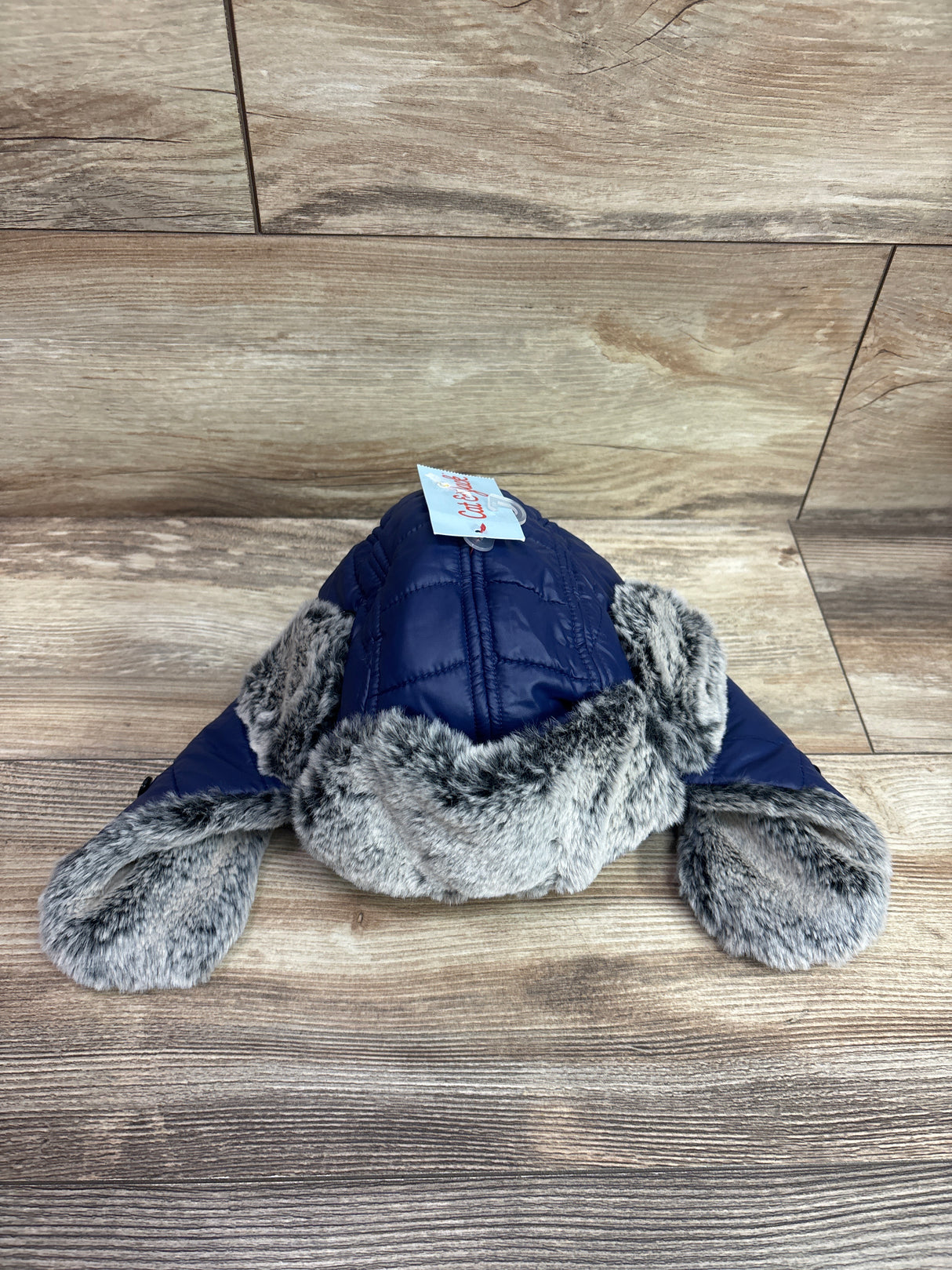 NEW Cat & Jack Faux-Fur Trapper Hat Navy OSFM