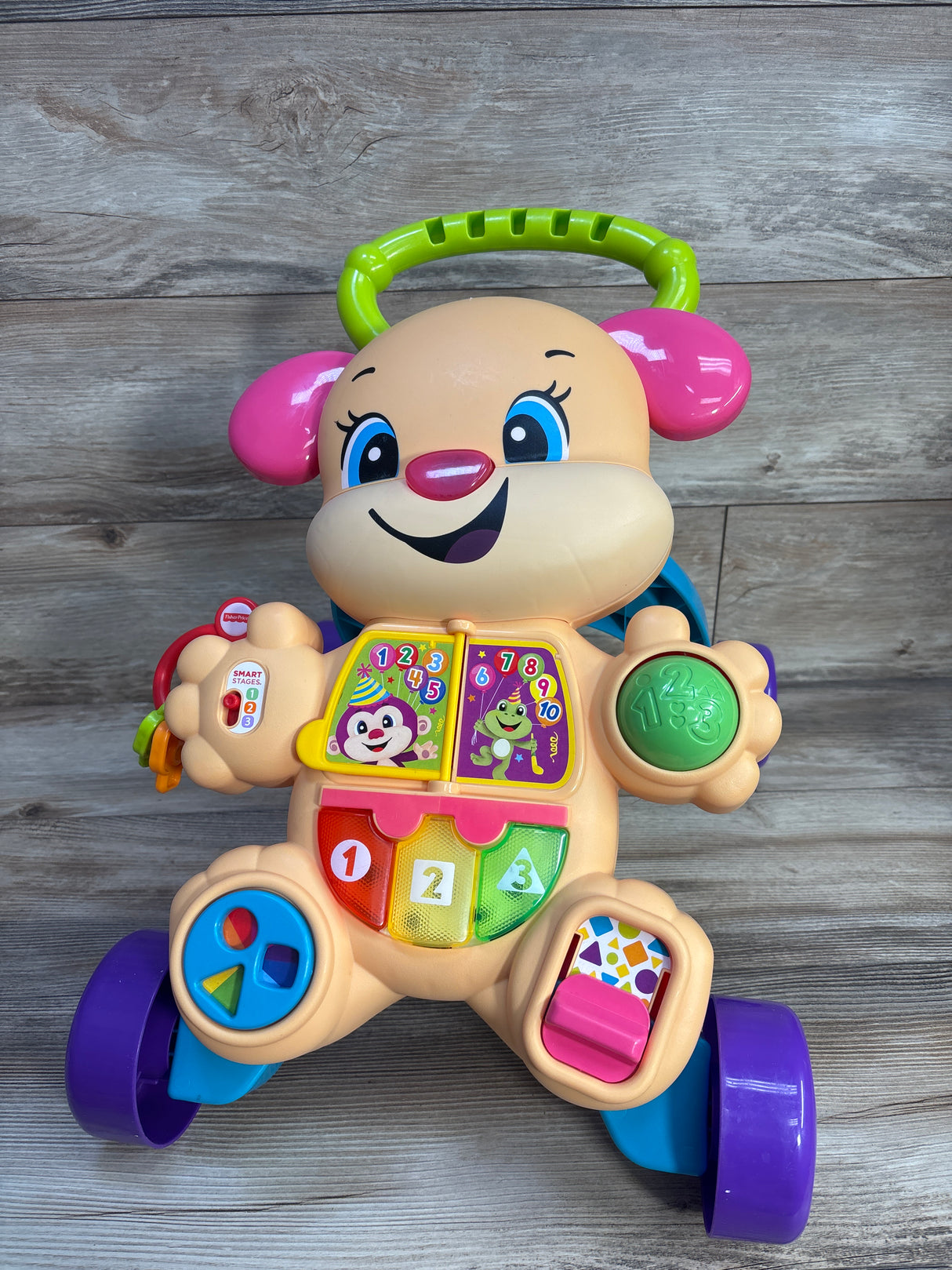 Fisher Price Laugh and Learn Smart Stages Learn With Puppy Walker Pink