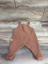 Rabbit + Bear Organic Knit Overalls Brown sz 0-3m