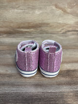 Meckior Glittery Slip-On Crib Shoes Purple sz 2c