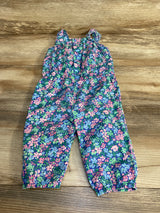 Carter's Floral Jumpsuit Blue sz 9m