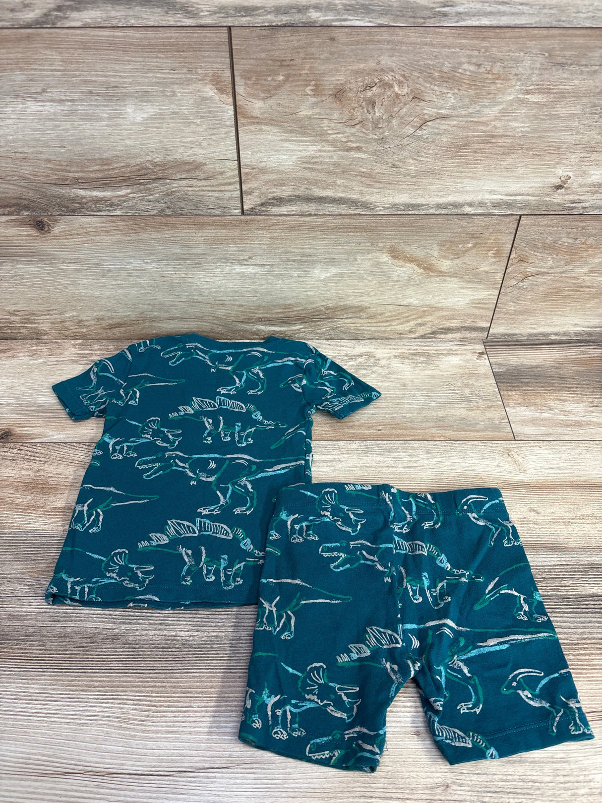 Member's Mark 2pc Dinosaur Pajama Set Emerald sz 4T