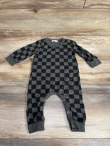 Cozii Checkered Print Coverall Grey sz 6m