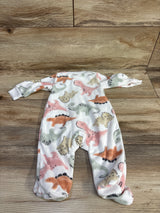 Carter's Dinosaur Print Sleeper White sz 3m