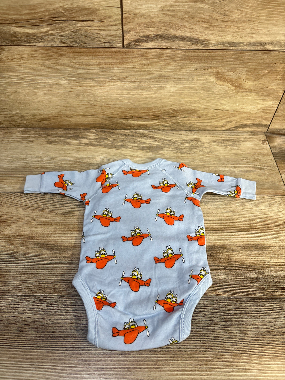 Uniqlo Miffy Picture Book Collection Kimono Bodysuit Blue sz 0-3m