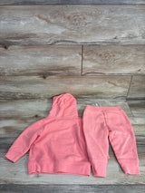 Baby Gap 2pc Pull Over Hoodie & Jogger Set Peach sz 18-24m