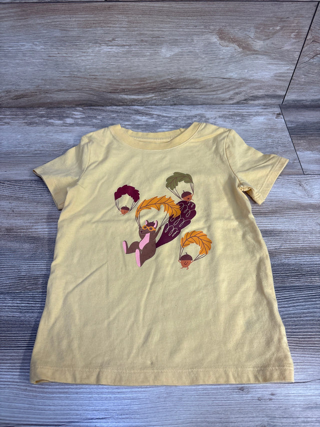 Cat & Jack Fall Squirrel Shirt Yellow sz 3T - Me n Mommy To Be