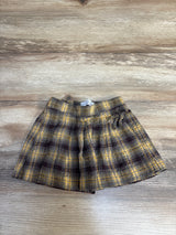 Zara Plaid Pleated Skort Yellow sz 2T