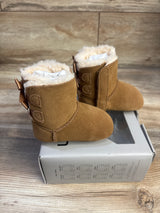 NEW Ugg Baby Bailey Bow I Soft Sole Boots Chestnut sz 0/1c