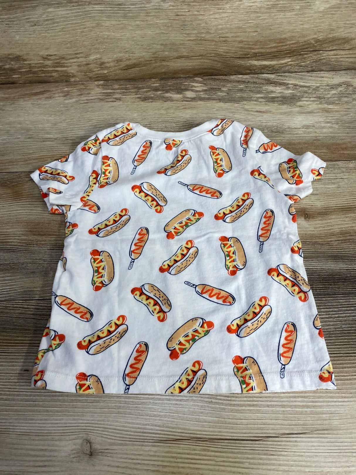 Old Navy Hot Dog Shirt White sz 3T