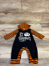 Nightmare Before Christmas My First Halloween Hooded Coverall Black sz 3-6m - Me n Mommy To Be