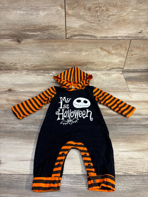 Nightmare Before Christmas My First Halloween Hooded Coverall Black sz 3-6m - Me n Mommy To Be