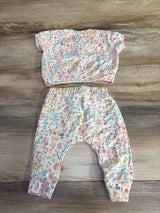 Jessica Simpson 2pc Floral Shirt & Pants White sz 3-6m - Me n Mommy To Be