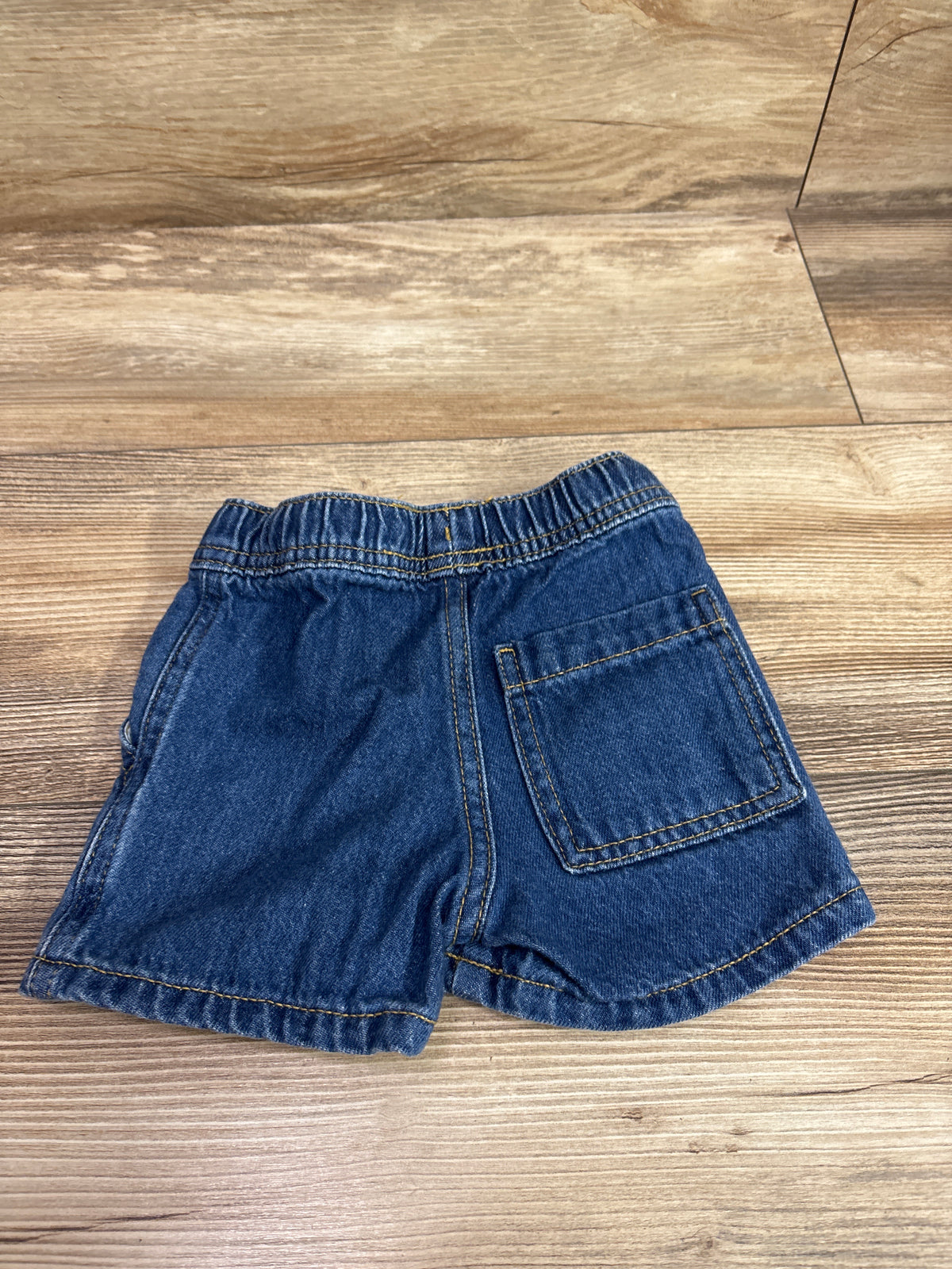 Cat & Jack Denim Drawstring Shorts Blue sz 12m