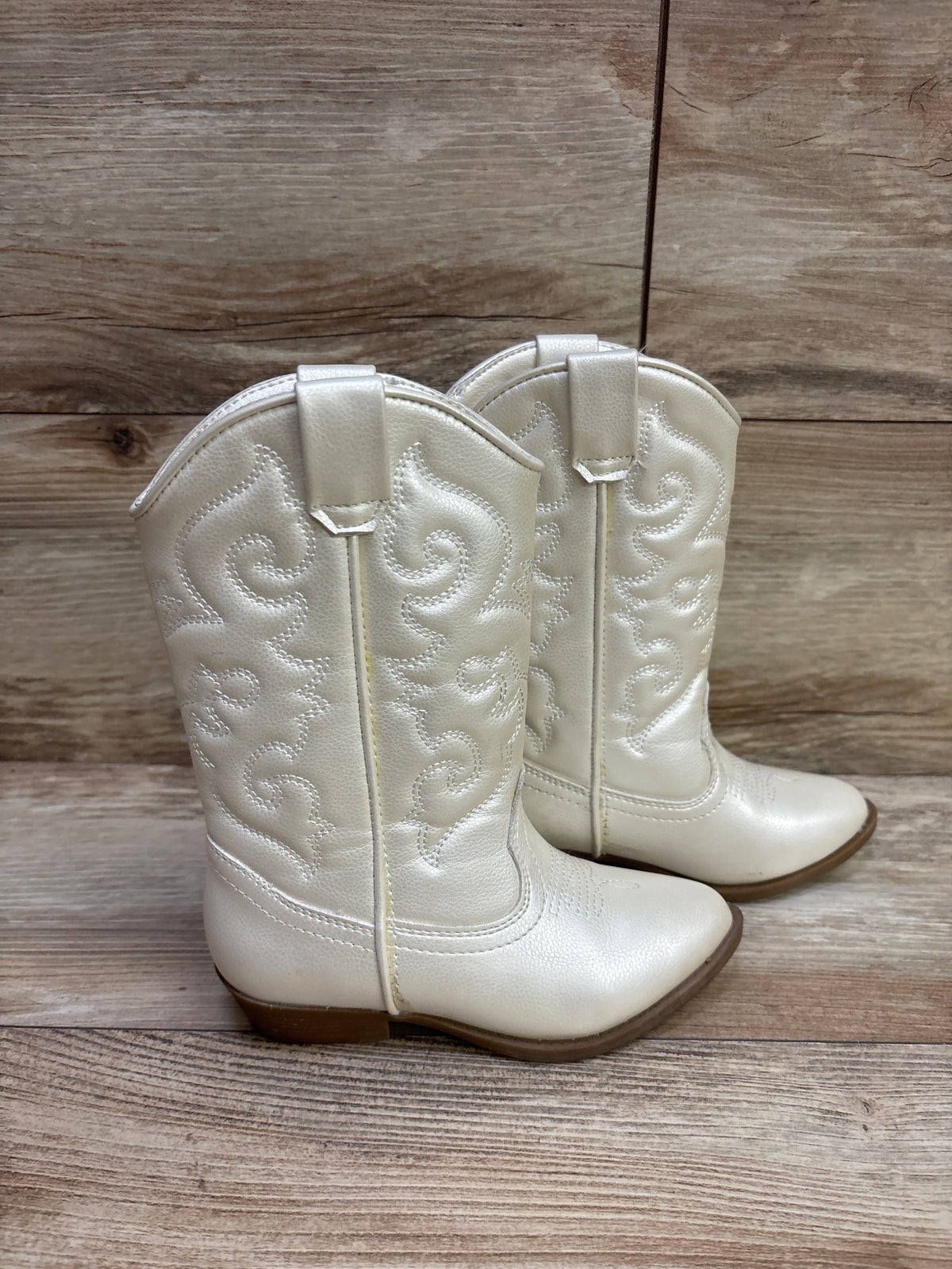 Tucker + Tate Cassidy Cowgirl Boots Pearl sz 11c