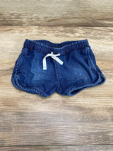 Cat & Jack Chambray Drawstring Shorts Blue sz 12m