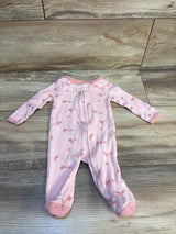 The Peanutshell Bunny Print Sleeper Pink sz 3m