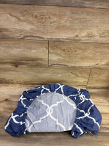 Pinzon Fitted Mini Crib/Playard Sheet, Blue 24x38x5''