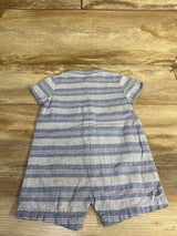 Just One You Striped Romper Blue sz 18m - Me n Mommy To Be
