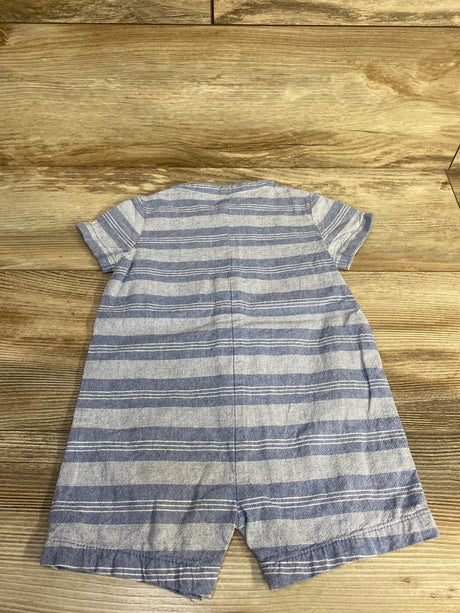 Just One You Striped Romper Blue sz 18m - Me n Mommy To Be