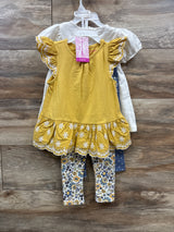 NEW Tommy Bahama 4pc Floral Shirt & Bottoms Set White sz 2T