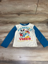 Mickey & Friends Long Sleeve Shirt Blue sz 4T