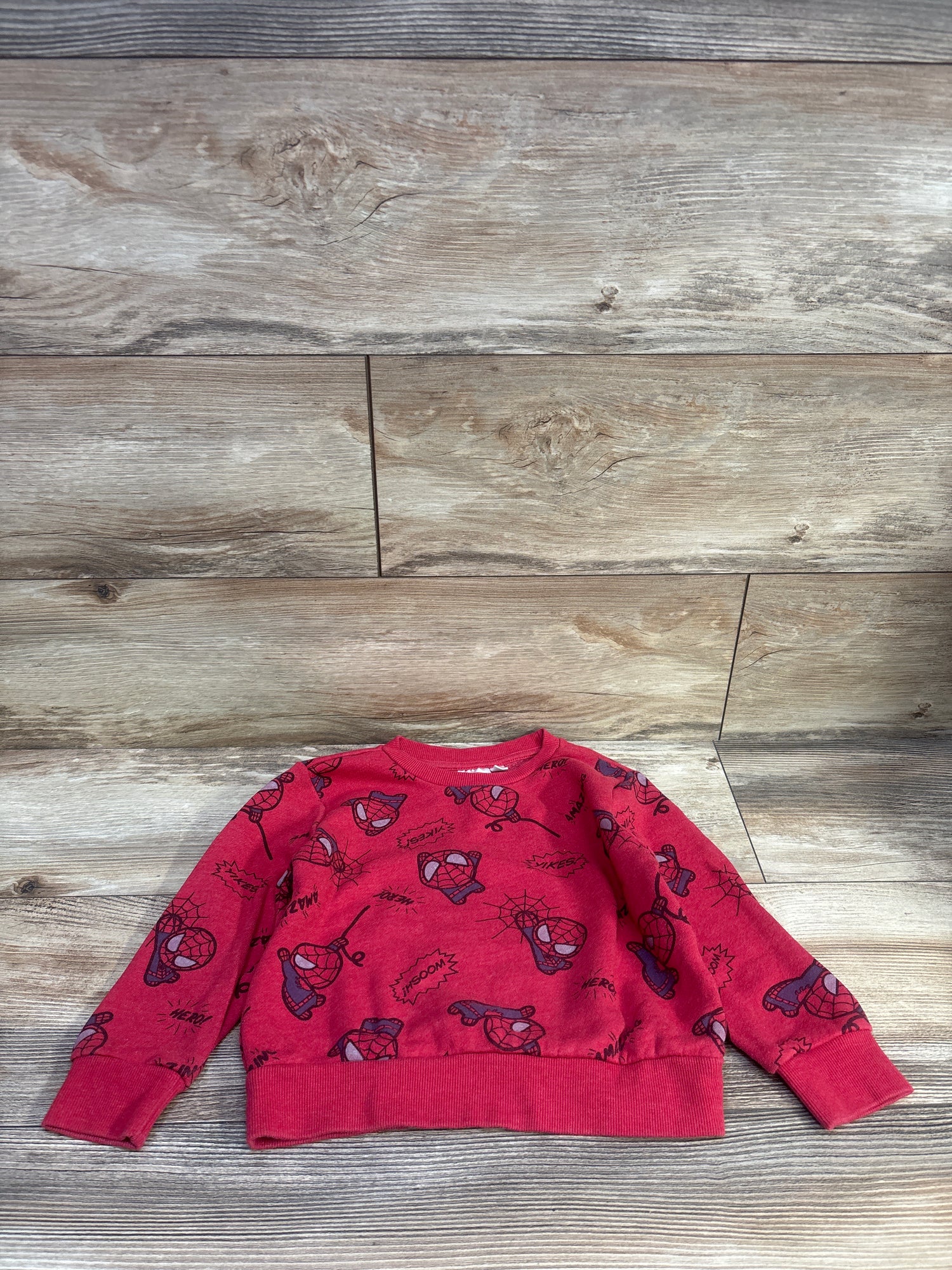 Marvel Spider-Man Pullover Sweatshirt Red sz 4T
