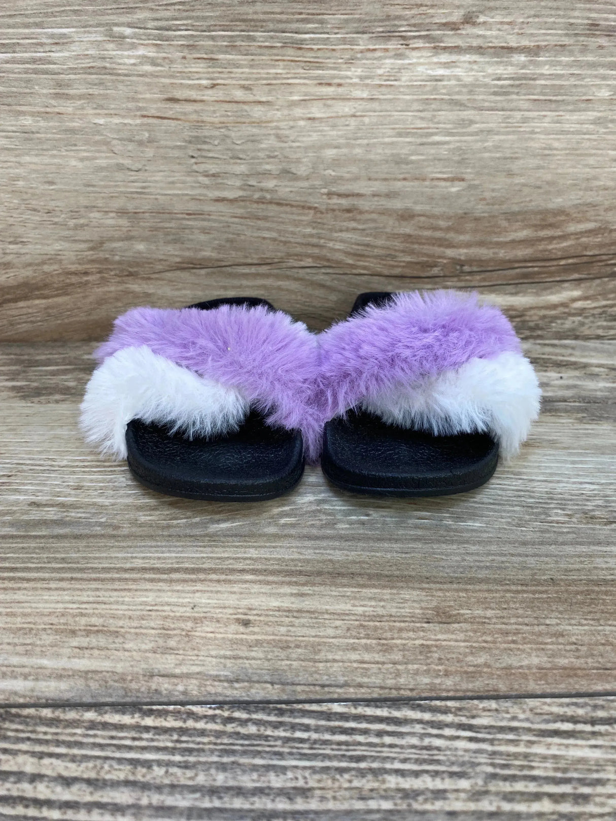 First Steps Fur Slides Black sz 3c