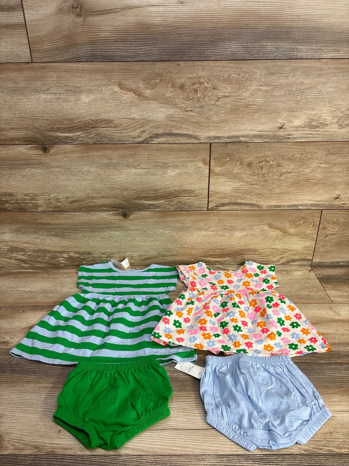NEW Old Navy 4pc Dress set Multi Floral sz 6-12m