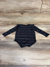 Nike Logo Striped Bodysuit Black sz 18m - Me n Mommy To Be