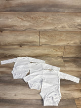 Gerber 3pk Bodysuits White sz 6-9m