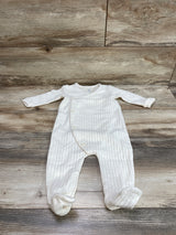 Baby Gap Quilted Kimono Sleeper Cream sz 3-6m