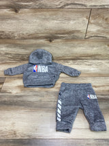 NBA 2pc Hoodie & Joggers Set Grey sz 0-3m