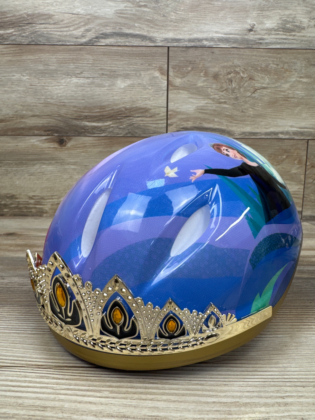 Disney Frozen 2 3D Tiara Child Bike Helmet - Purple 5T+