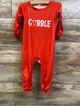 KVPLBQFD Gobble Thanksgiving Coverall Red sz 18m