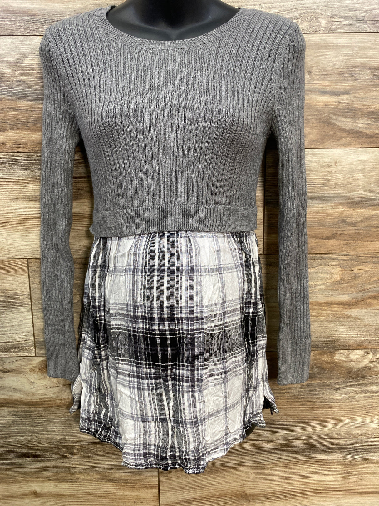 Motherhood Maternity Rib Knit Sweater Dress Grey sz Small