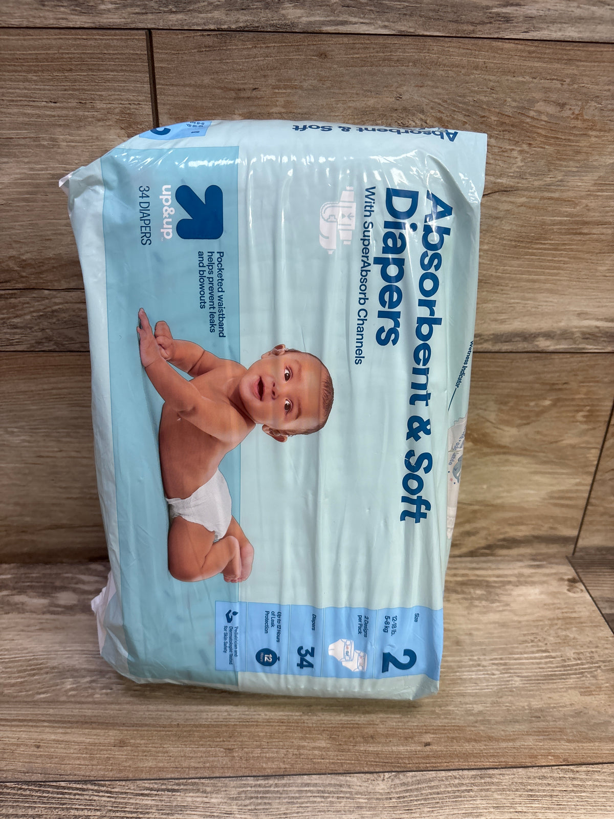 NEW up&up Absorbent & Soft Diapers Size 2 34ct.